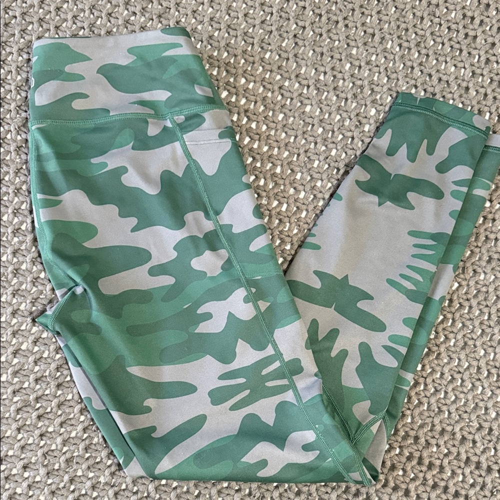 Green Camouflage leggings
